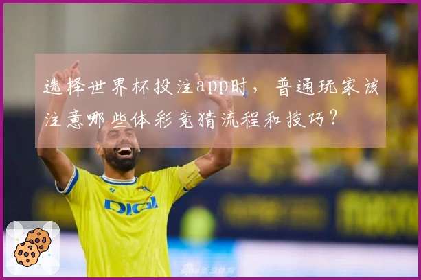 选择世界杯投注app时，普通玩家该注意哪些体彩竞猜流程和技巧？