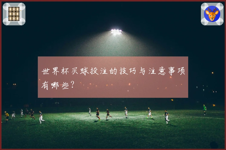 世界杯买球投注的技巧与注意事项有哪些？
